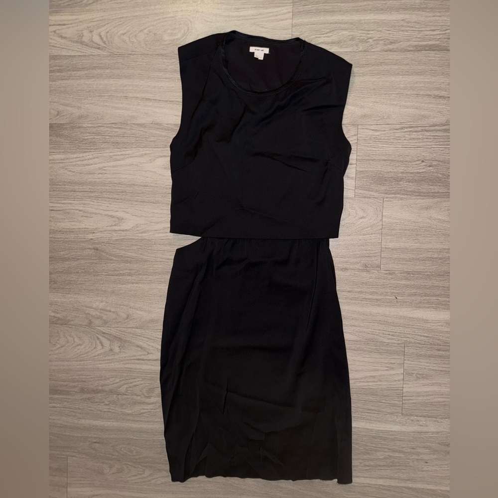Helmut Lang Black Asymmetrical Dress